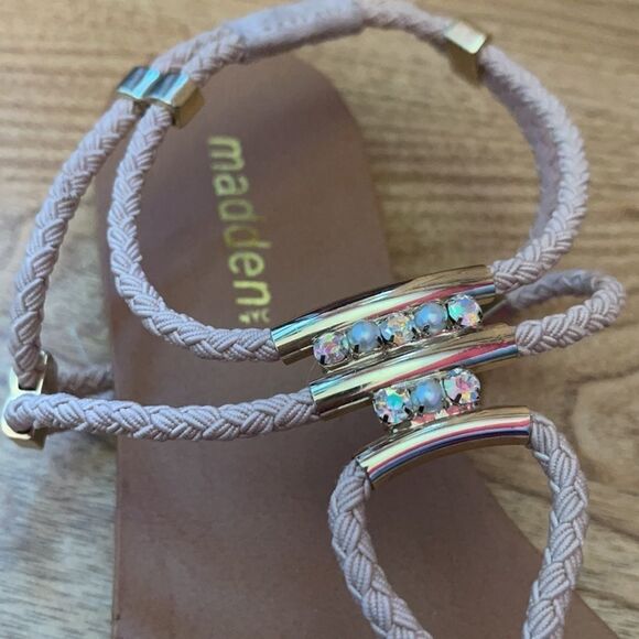 Madden NYC pink and gold sandals sz 8.5 - Picture 6 of 7